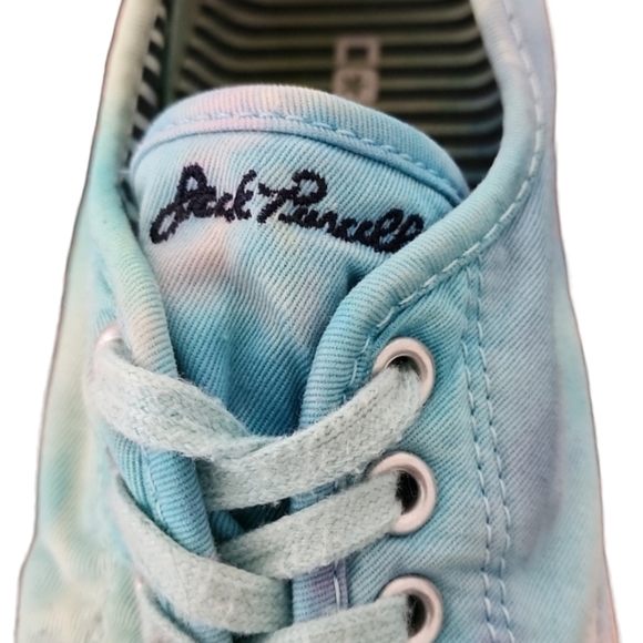 CONVERSE JACK PURCELL Mermaid Tie Dye Sneakers Womens 7 Mens 5 Custom RARE OOAK - Picture 13 of 16